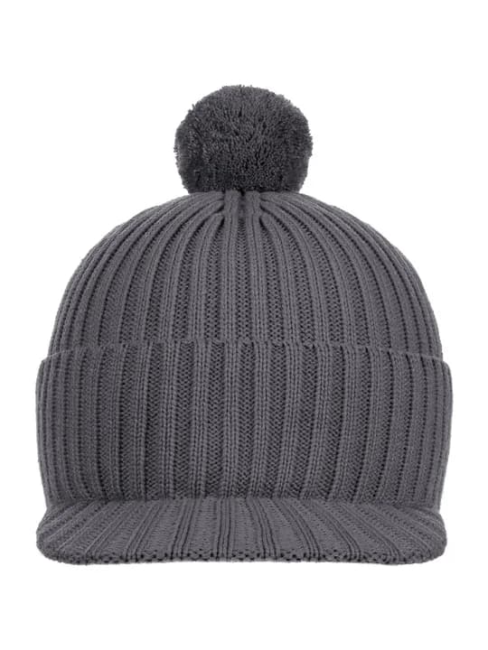 Вязаная шапка с козырьком Peaky