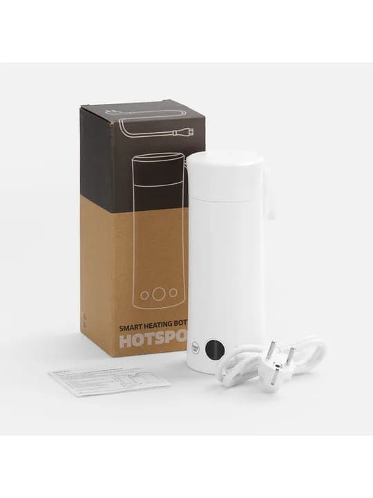 Смарт-бутылка с подогревом жидкости Hotspot, белая