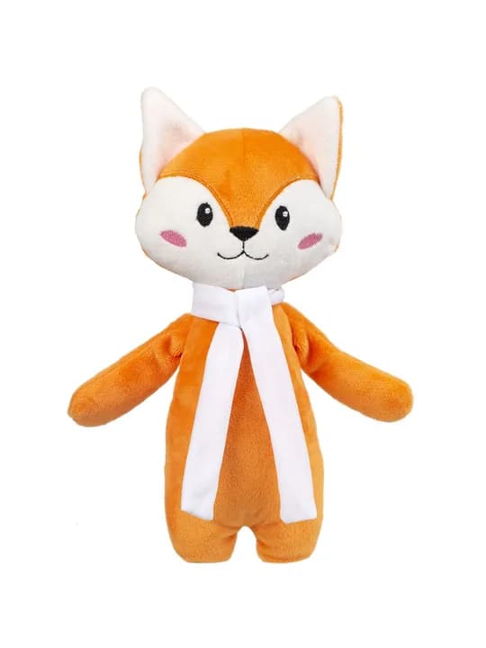 Мягкая игрушка Beastie Toys, лисенок с белым шарфом