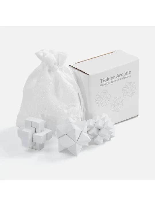 Набор из 3 головоломок Tickler Arcade, белый