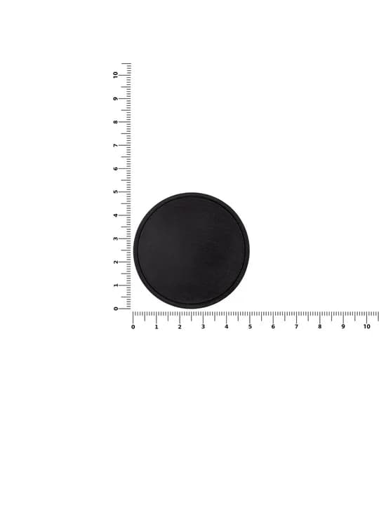 Лейбл из ПВХ Dzeta Round, L, черный