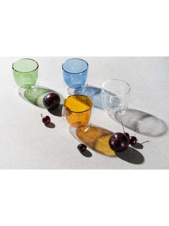 Стакан с двойными стенками Glass Bubble, бесцветный