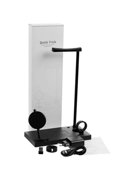 Зарядная станция с лампой Quick Trick, черная