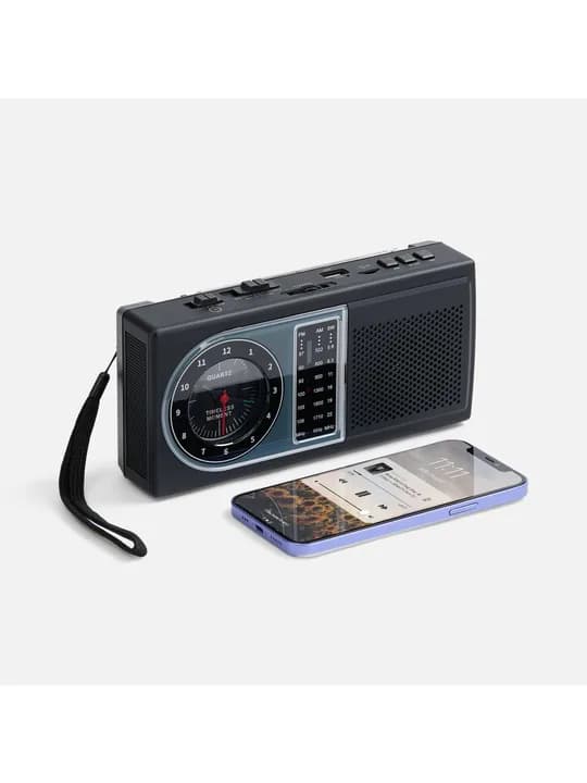 Bluetooth-колонка с радио Comradio, черная