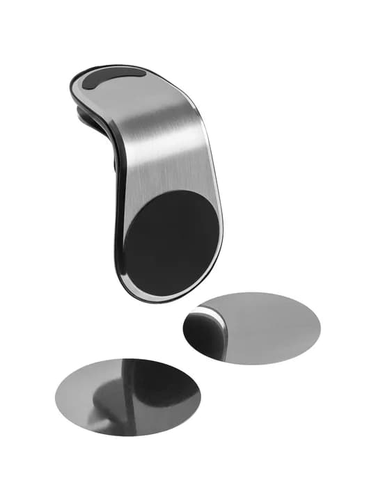 Магнитный держатель для смартфонов Pinch, серебристый