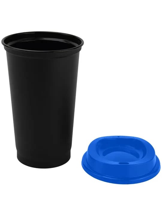 Стакан с крышкой Color Cap Black