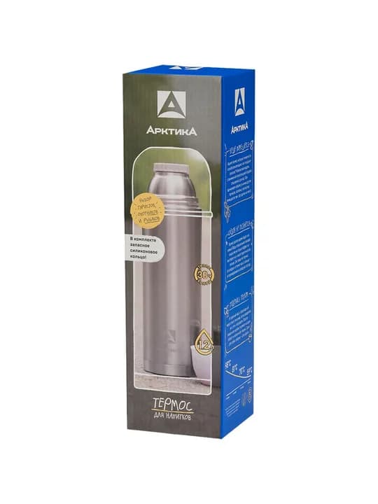 Термос «Арктика Duo 1200», стальной