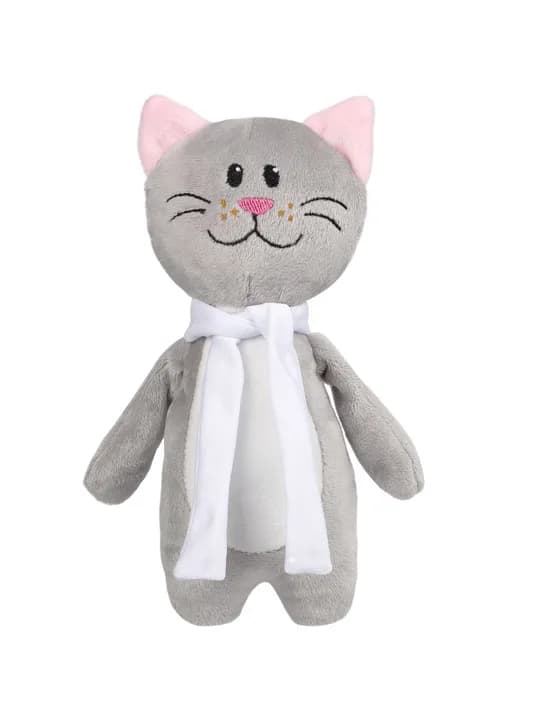 Мягкая игрушка Beastie Toys, котик с белым шарфом