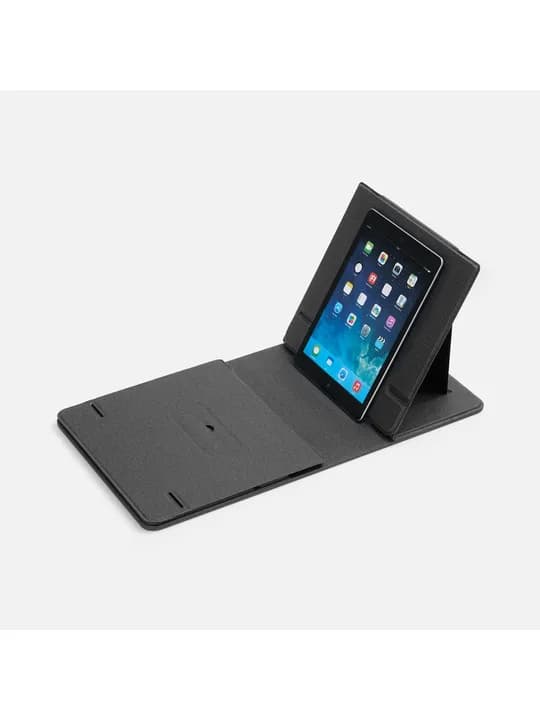Складной стол для ноутбука с беспроводной зарядкой Kickstand Table, серый