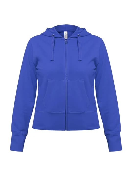 Толстовки женские Hooded Full Zip ярко-синяя