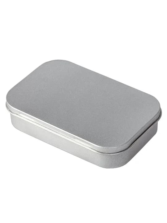 Коробка Pragmax S, прямоугольная, серебристая