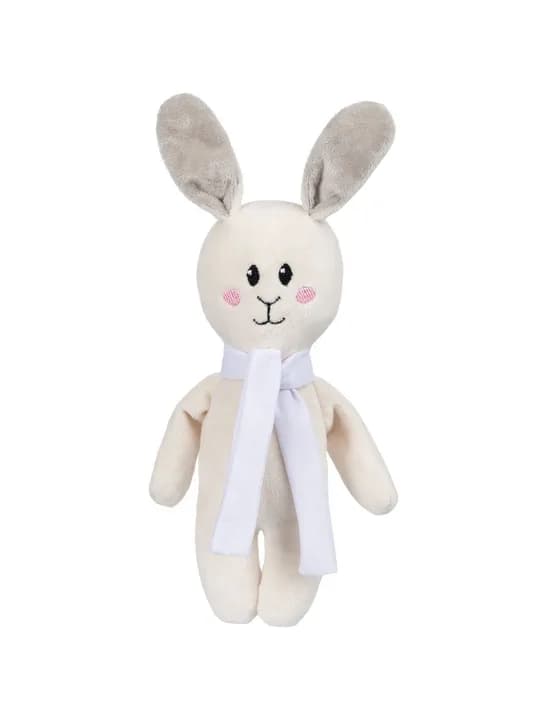 Мягкая игрушка Beastie Toys, заяц с белым шарфом