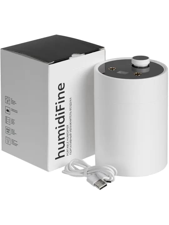 Переносной увлажнитель-ароматизатор humidiFine, белый