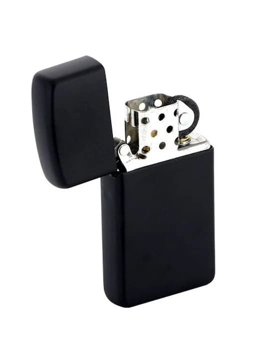 Зажигалка Zippo Slim Matt, матовая черная