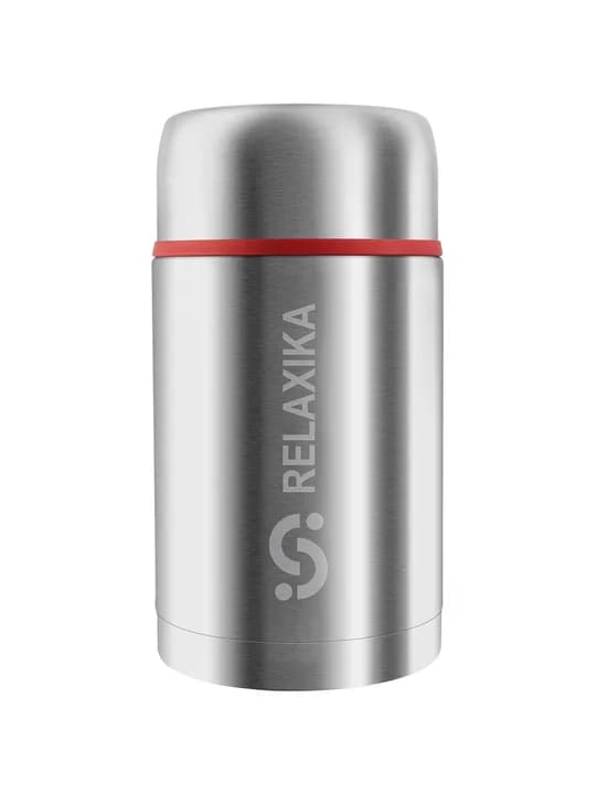 Термос для еды Relaxika 1000, в чехле, стальной