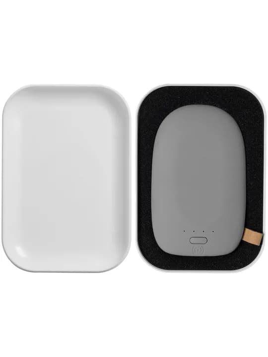 Аккумулятор с беспроводной зарядкой Pebble Wireless 9000 мАч, серый