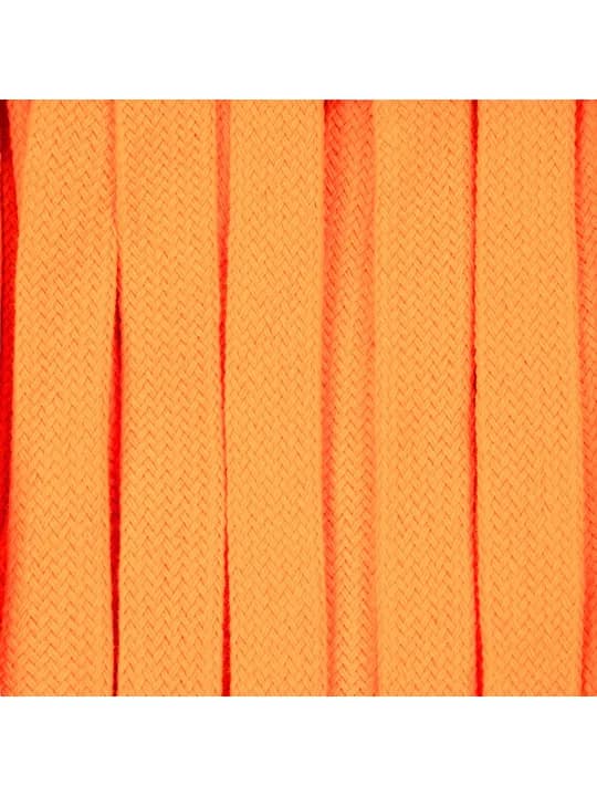 Плоский шнур Cord M, оранжевый неон, 100 см