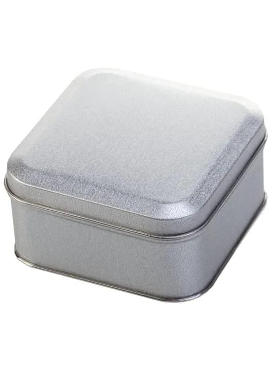 Коробка Pragmax S, квадратная, серебристая