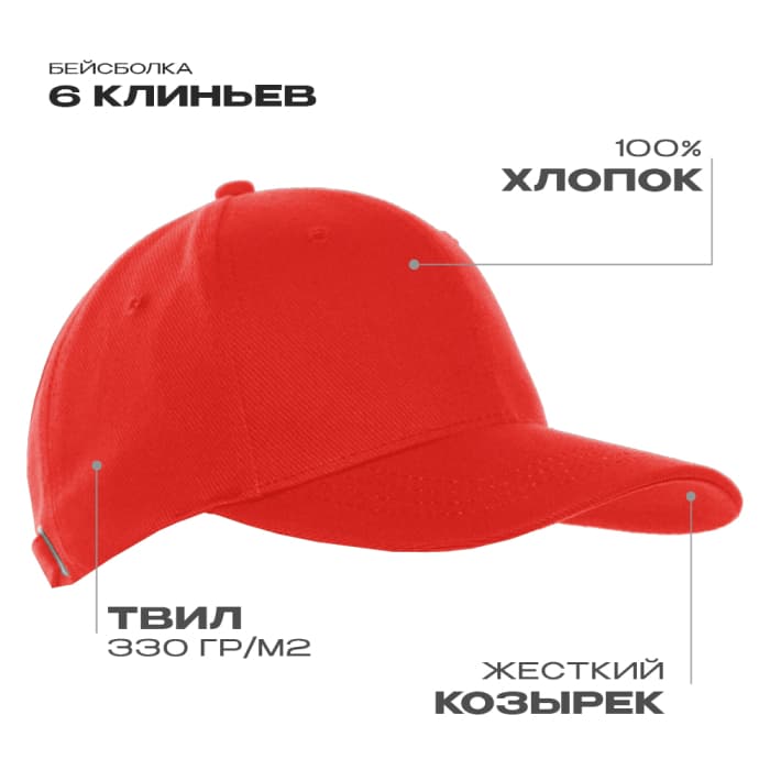 Бейсболки STAN 6 клиньев