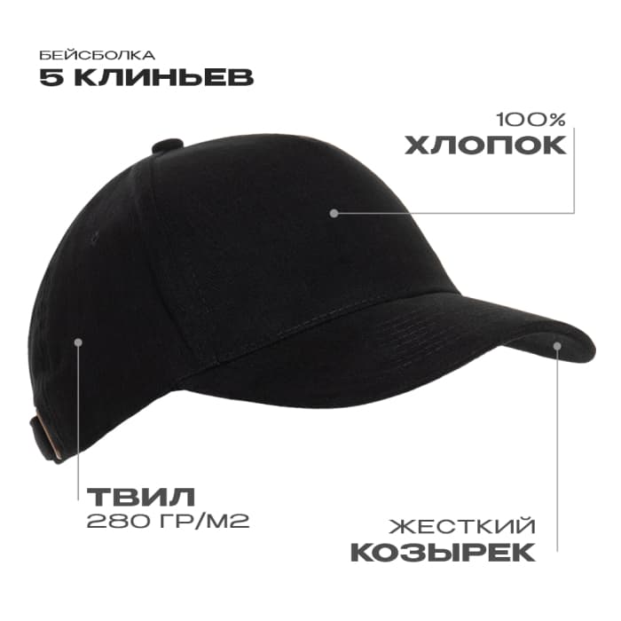 Бейсболки STAN 5 клиньев