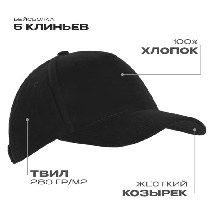 Бейсболки STAN 5 клиньев