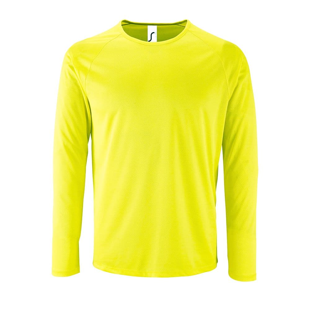 Футболки с длинным рукавом Sporty LSL Men желтый неон
